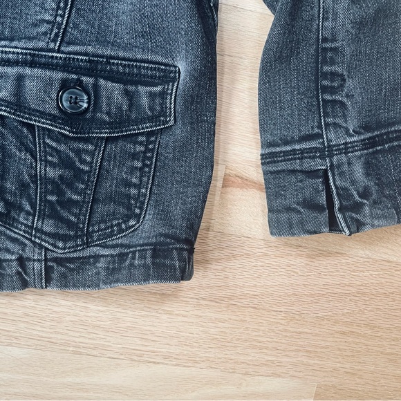 Motto Gray Black Jean Jacket Size XL In Excellent Condition - Picture 3 of 9